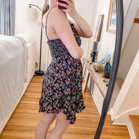 Free People Adella Printed Mini Dress M - Picture 2 of 9